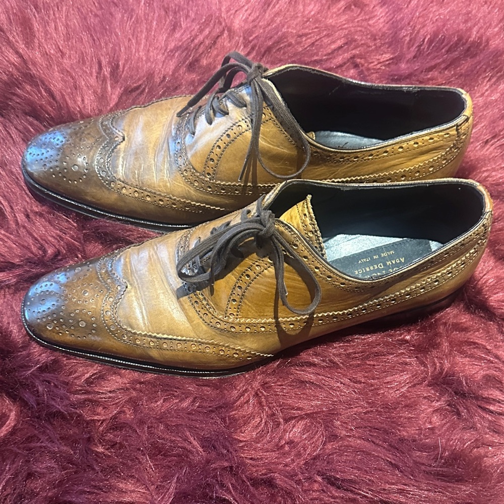 To Boot New York Adam Derrick Tan Leather Oxfords